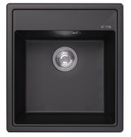 Кухонная мойка ABBER Quarz AQ2901B черная — фото 1, Кухонные мойки