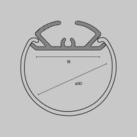 Товар: Профиль Led Strip ALM-D30-S-2M - фото 2 Профиль Led Strip ALM-D30-S-2M — фото 2, Комплектующие для освещения