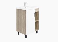 Товар: Тумба напольная Onika Тимбер 60.01 белый мат./дуб сонома (106115) арт-106115_60.01 - фото 7 Тумба напольная Onika Тимбер 60.01 белый мат./дуб сонома (106115) арт-106115_60.01 — фото 7, Тумбы под раковину