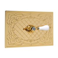 OTTONE CLASSIC EXPERT Декор. панель "СЕТКА" h145x217мм. с отв.д/ручки, золото/декор 1 (БЕЗ РУЧКИ) 24246 — фото 2, Панели