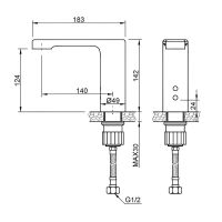 Товар: Автоматический смеситель для раковины или столешницы LEED арт-07260.LN - фото 2 Автоматический смеситель для раковины или столешницы LEED арт-07260.LN — фото 2, Смесители для раковины