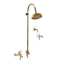 Смеситель Labe для ванной с душевым комплектом, бронзовый, L454.5/3SM — фото 1, Смеситель для ванны