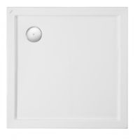 ПАЛЕРМО Поддон акриловый квадрат 90Х90 белый (сифон, регулируемые ножки) 1WH302476 — фото 1, Акриловые душевые поддоны