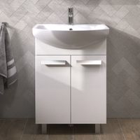 Тумба под раковину VIGO Hoska 60 напольная белый арт-231 — фото 2, Тумбы под раковину