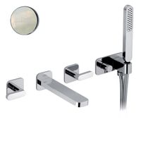 Смеситель для ванны Webert Living , никель арт-LV720901345 — фото 1, Смеситель для ванны