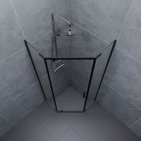 ДШ "Дека-Блэк", 90х90, пятиуг., (2 места) арт-Щ0000059783 — фото 5, Душевые уголки трапеция