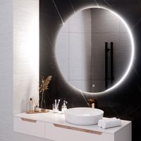 Зеркало с LED-подсветкой MILAN (100) круглое /AQUA DE MARCO MIL100 — фото 4, Зеркала в ванную комнату