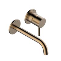 Смеситель для раковины Bossini Teo настенный встраиваемый внешняя часть цвет бронза античная арт-Z00730.022 — фото 1, Смесители для раковины