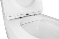 Унитаз-компакт Azario LANDER 410х665х835 напольный, безободковый, в комплекте с быстросъемным сиденьем "Микролифт" арт-AZ-1299A — фото 6, Напольные унитазы