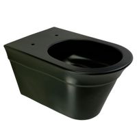 MONACO Унитаз подвесной, безободковый, керамика, черный матовый 32063 — фото 1, Подвесные унитазы