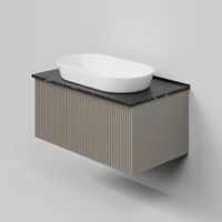 Тумба под раковину подвесная La Fenice Terra , бежевая арт-FNC-01-TER-C-80 — фото 4, Тумбы под раковину