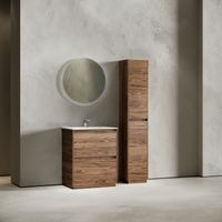 Тумба под раковину SANCOS Libra Floor напольная, 690х450х840, c двумя ящиками оснащенными доводчиками, дуб чарльстон, арт. арт-LB70FECH — фото 3, Тумбы под раковину