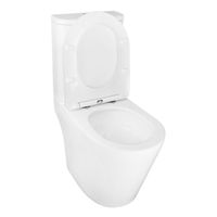 Унитаз-компакт Azario Berton 385х615х805 напольный, безободковый, слив "Торнадо", с быстросъемным сиденьем микролифт арт-AZ-6093 — фото 2, Напольные унитазы