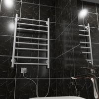 Полотенцесушитель электрический ВИД 10 810х500 правый, скр.монтаж, СНШ, белый матовый(RAL 9016), (Ferrum), Маргроид арт-10-8050-1049-9016R — фото 2, Электрические полотенцесушители