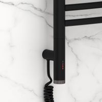 Полотенцесушитель электрический Сунержа Богема 3.1 выгнутая 800х400 МЭМ левый Матовый чёрный арт-31-6002-8040 — фото 2, Электрические полотенцесушители