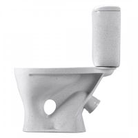 Унитаз-компакт "Воротынский" косой выпуск, с кнопочной арматурой и сиденьем, крап на белом SANTERI арт-1P4017S0100BF — фото 3, Напольные унитазы