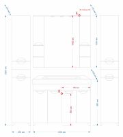 Тумба под раковину арт-П-Соф01120-011Пр — фото 4, Тумбы под раковину