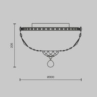 Товар: Люстра Maytoni DIA100-CL-03-G - фото 4 Люстра Maytoni DIA100-CL-03-G — фото 4, Люстры