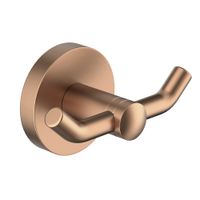 Крючок двойной Timo Saona 13012/19 розовое золото — фото 1, Крючки для полотенец