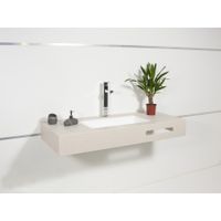 Раковина Castello Due прямоугольная, белый матовый, MonteBianco арт-12124 — фото 2, Раковины накладные