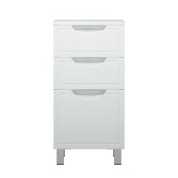 комод Альфа 50 3 ящика белый MFR80020WT — фото 1, Комоды и тумбы для ванной комнаты