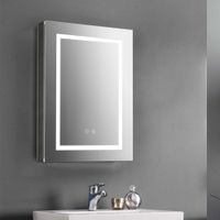 Товар: Шкаф зеркало для ванной с подсветкой Aquatek AQ7504-MLC, прямоугольное, сенсорное управление, 500*700*133 - фото 5 Шкаф зеркало для ванной с подсветкой Aquatek AQ7504-MLC, прямоугольное, сенсорное управление, 500*700*133 — фото 5, Зеркальные шкафы в ванную