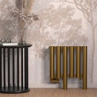 Отопительный радиатор Сунержа Кумир-0 EU50 левый 300х260 4 секции Состаренная латунь арт-051-0350-3004 — фото 4, Радиаторы отопления