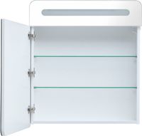 Зеркальный шкаф Aquanet Лукка 70 белый арт-00178955 — фото 4, Зеркальные шкафы в ванную