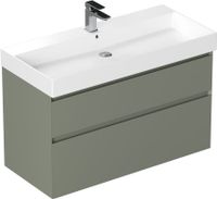 Тумба под раковину Allen Brau Infinity 100 олива матовый арт-1.210027.CGM — фото 3, Тумбы под раковину