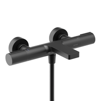 Термостатический смеситель для ванны и душа SANCOS Etna, черный матовый, арт. арт-SC9006MB — фото 1, Смеситель для ванны