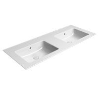 Товар: раковина подвесная/встраиваемая PURA двойная 120x50 белый арт-8845111 - фото 2 раковина подвесная/встраиваемая PURA двойная 120x50 белый арт-8845111 — фото 2, Раковины подвесные