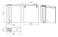 Зеркальный шкаф арт-Э-Ура-04060-021Л — фото 4, Зеркальные шкафы в ванную