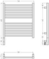 Товар: Полотенцесушитель электрический Сунержа Модус 3.1 600х500 МЭМ левый Матовая шампань арт-022-5900-6050 - фото 3 Полотенцесушитель электрический Сунержа Модус 3.1 600х500 МЭМ левый Матовая шампань арт-022-5900-6050 — фото 3, Электрические полотенцесушители