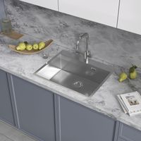 Кухонная мойка Reflexion Iseo полированная сталь арт-RX2260SS — фото 6, Кухонные мойки