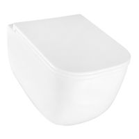 Унитаз подвесной Azario FOTE 340х480х350 безободковый, слив "Скрытое Торнадо", с быстросъемным сиденьем микролифт арт-AZ-116-UQ3 — фото 1, Подвесные унитазы