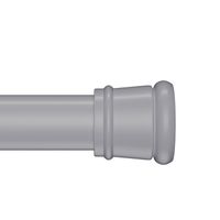 Карниз для ванной комнаты IDDIS Elegante 110-200 см, серый матовый (SRC0120i14) — фото 1, Карнизы для ванной