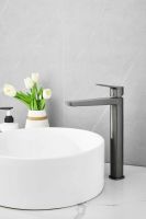 Смеситель для накладной раковины BELZ, оружейная сталь, арт-B11715-3 — фото 2, Смесители для раковины