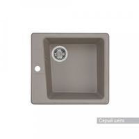 Мойка для кухни Парма 510x470x175 мм, квадратная, серый шелк 1A713032PM250 — фото 1, Кухонные мойки