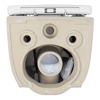 Унитаз подвесной Azario RIANO 350х490х350 безободковый, слив "Скрытое Торнадо", с быстросъемным сиденьем микролифт арт-AZ-2808E — фото 11, Подвесные унитазы