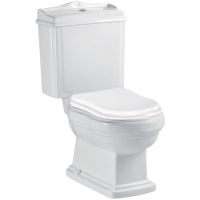 OLD ITALY Унитаз моноблок, выпуск в стену, белая керамика VR.OLD-2594.BI — фото 1, Унитазы