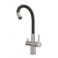 Товар: Смеситель для кухни с фильтром Milacio Ultra 560 нержавеющая сталь черный шланг арт-MCU.560.SSB - фото 3 Смеситель для кухни с фильтром Milacio Ultra 560 нержавеющая сталь черный шланг арт-MCU.560.SSB — фото 3, Смесители для кухни