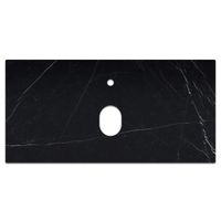 Столешница La Fenice Granite Black Olive Light Lappato Terra 100 см, черная FNC-VS03-TER-100 — фото 1, Консоли