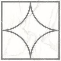 Каррара Нова 45х45 (7346-0002) (4шт) декор геометрия — фото 1, Декоративные элементы