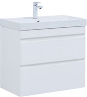 Тумба под раковину Aquanet Слим 80 белый сатин арт-00346049 — фото 10, Тумбы под раковину