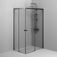 X-joy душевое огражд прямоугольн.,раздвиж.двери 120x80 черный мат.,стекло прозр арт-W94G-403-120280-BT1K — фото 3, Прямоугольные душевые уголки