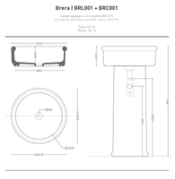 Раковина Artceram Brera накладная без отверстий цвет белый арт-BRL001 01 00 — фото 3, Раковины накладные