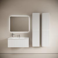 Тумба подвесная SANCOS Code 990х453х400, c одним ящиком оснащенным доводчиками, цвет белый , арт. арт-CD100W — фото 4, Тумбы под раковину