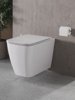 Agger Унитаз подвесной безободковый белый с инсталляцией, микролифт, кнопка смыва белая арт-ATI04100+APB288 — фото 2, Комплекты унитаз + инсталляция