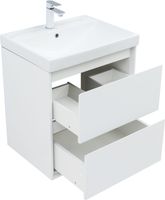 Тумба под раковину Aquanet Милан 60 белый глянец арт-00336367 — фото 8, Тумбы под раковину