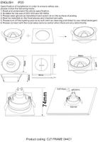 Декоративная рамка арт-CLT FRAME 044C1 GO — фото 3, Освещение